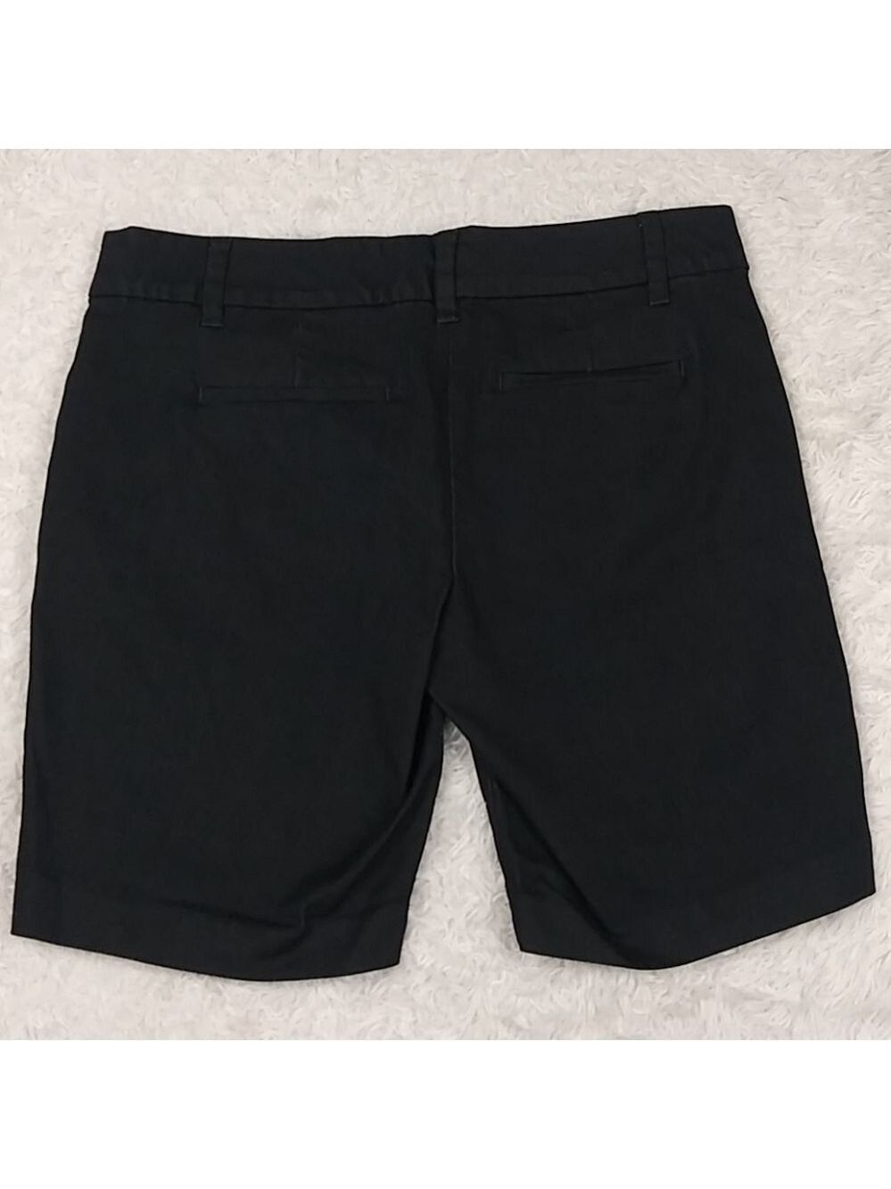 Ann Taylor Factory Dark Blue Mid Rise Button Zipper Front Boardwalk Short - Picture 8 of 11